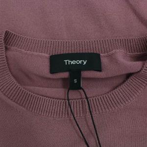 Theory 20AW WASHABLE WOOL CREW NECK PO J  ニット セーター 長袖 薄手 ウール S 紫 パープル
