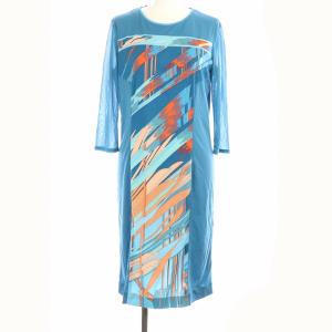 FASHION ワンピース シアー 36 ブルー