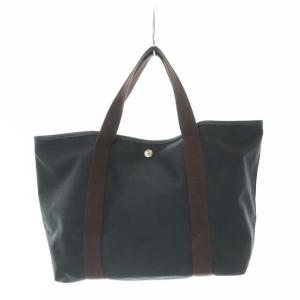 トートバッグ ハンドバッグ スクエア A4 ナイロン 黒 ブラック 茶 ブラウン