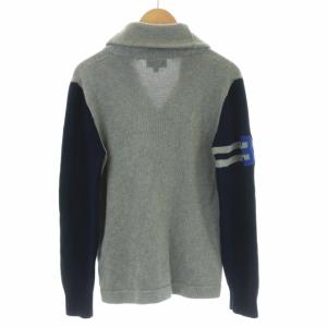 POLO RALPH LAUREN ショールカラー カーディガン ビッグポニー XS グレー ネイビー