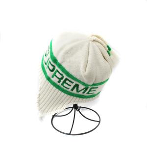 Supreme 16AW Earflap beanie ホワイト グリーン