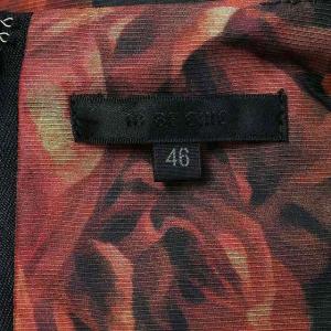 TO BE CHIC ワンピース ミモレ丈 ロング フレア 花柄 ノースリーブ 大きいサイズ 46 XXL マルチカラー