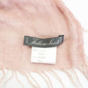 Faliero Sarti ストール マフラー 花柄 コットン イタリア製 ピンク