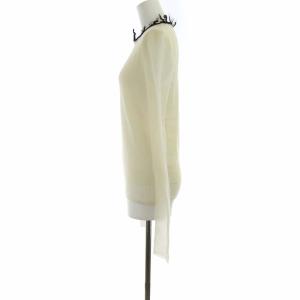 CELINE フィービー期 モヘア混ニット フリンジ XS アイボリー