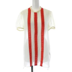 刺繍デザインチュニック ホワイト