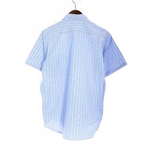 COMME des GARCONS HOMME AD2006 コットンストライプシャツ SS ブルー