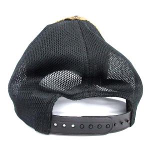 YOSHINORI KOTAKE DESIGN キャップ 迷彩 メッシュ スパンコール カモフラ エンブレム ワッペン F カーキ 黒 ブラック