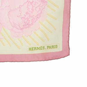 HERMES Les Pivoines 芍薬 カレ90 ピンク