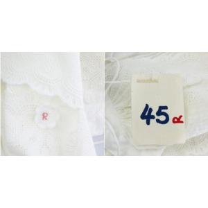 45rpm ブラウス シャツ レース ノースリーブ フレンチスリーブ 0 XS ホワイト