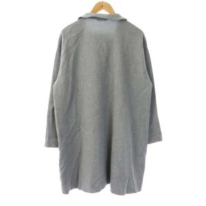 45rpm ステンカラーコート ロング ミドル丈 ダブル 3 L グレー