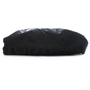 Salvatore Ferragamo 総柄レザーコンビトートバッグ ブラック