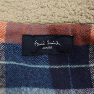 Paul Smith JEANS ボアジャケット 裏地チェック コーデュロイ XL ブラウン