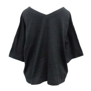 PLEATS PLEASE ISSEY MIYAKE 20SS イッセイミヤケ 半袖VネックTシャツ 3 ブラック