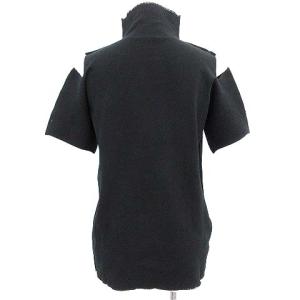 ISSEY MIYAKE 20SS CUTTING AP ハイネックニットカットソー 2 ブラック