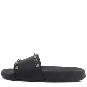 VALENTINO GARAVANI ロックスタッズシャワーサンダル 37 ブラック