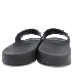 VALENTINO GARAVANI ロックスタッズシャワーサンダル 37 ブラック