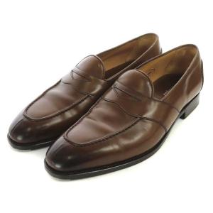 ペニーローファー レザー 英国製 7.5 26cm 茶 ブラウン 94256