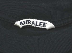 AURALEE 20SS LUSTER PLAITING TEE ブラック