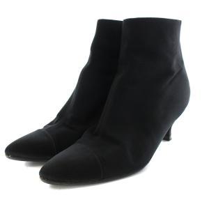 バックジップショート ブーツ 36 ブラック