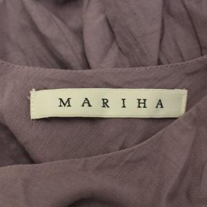 MARIHA 草原の虹のドレス ワンピース ロング 半袖 38 M 紫 パープル