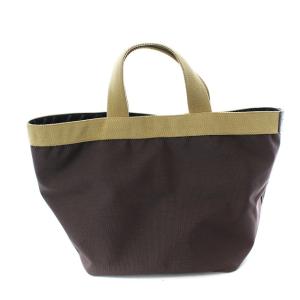Hervé Chapelier 舟型トートバッグ ハンドバッグ 茶 ブラウン