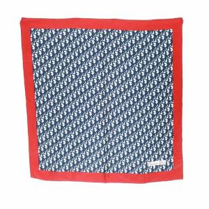 トロッター スカーフ 総柄 赤 紺ビー