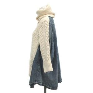 sacai 18AW Denim Knit Combo S/S Top ドッキング ニット