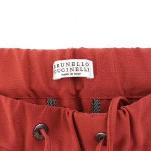 BRUNELLO CUCINELLI サイドラインイージーパンツ 40 レッド