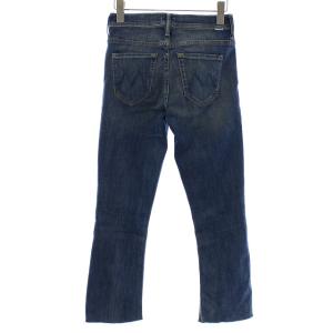 MOTHER INSIDER ANKLE STEP FRAY ウォッシュクロップ丈デニムパンツ ジーンズ カットオフ 25 M インディゴ