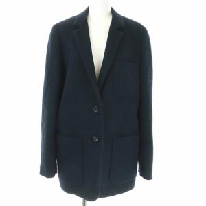 テーラードジャケット シングル 2B 背抜き ノーベント 2 M 紺 ネイビー