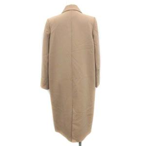 ENFOLD 18SS WOOL SKIN SPRING CHESTER COAT ロング 36 ベージュ