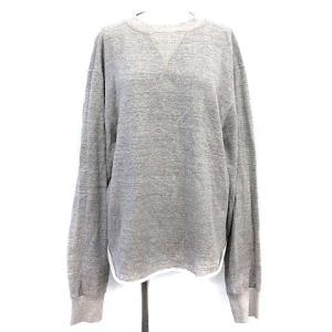 21SS W GAZETTE PULLOVER スウェット ビッグシルエット トレーナー F グレー