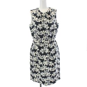 花柄ノースリーブワンピース 2 グレー