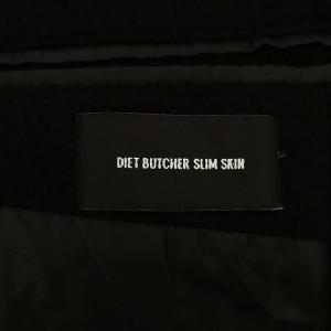 DIET BUTCHER ラムレザーロングチェスターコート 1 ブラック