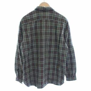 RRL ラルフローレン チェックワークシャツ L カーキ