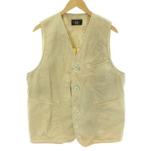 RALPH LAUREN マリンベスト 碇ボタン 染め加工 L アイボリー