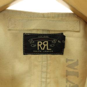 RRL RALPH LAUREN マリンベスト 碇ボタン 染め加工 L アイボリー