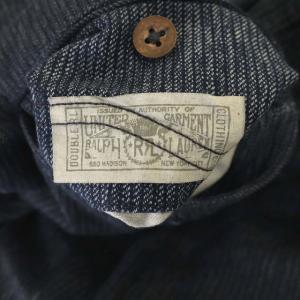 RRL インディゴ染め ボタンフライ ストレートパンツ W36 紺