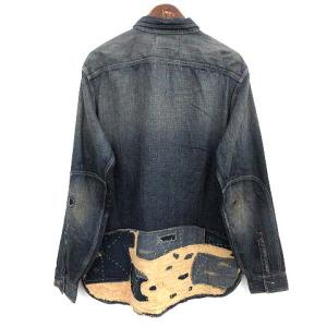 RRL パッチワークデニムシャツ インディゴ