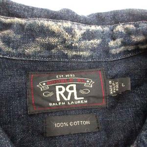RRL パッチワークデニムシャツ インディゴ