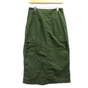 Theory 21SS GD CHINO CARGO MIDI SKIRT 0 カーキ