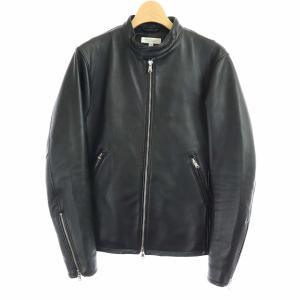 BST SHEEP S/RIDERS ライダースジャケット シングル ラムレザー 羊革 S 黒 ブラック