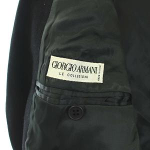 GIORGIO ARMANI チェスターコート イタリア製 ロング ウール ブラック