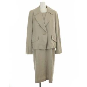 スーツ セットアップ テーラードジャケット シングル 1B 半袖 ミモレ丈 ウール 9