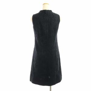 René TISSUE ノースリーブワンピース 34 ブラック