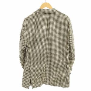 TOMORROWLAND 20SS LEOMASTER 千鳥柄テーラードジャケット 48 グリーン