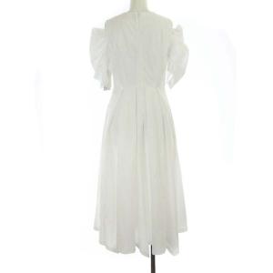 CELFORD 21SS 2way スリーブワンピース フレア ロング 半袖 36 S ホワイト