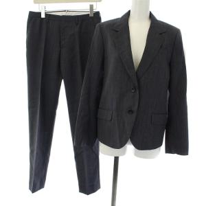 スーツ セットアップ 上下 テーラードジャケット 背抜き 2B シングル パンツ ウール 1 S グレー