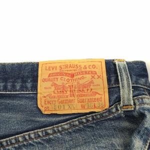 Levi's デニムパンツ ジーンズ ストレート 555刻印 バレンシア工場製 ビッグE ボタンフライ W36 L36 インディゴ 501XX