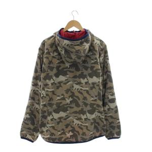 karrimor パーカー ジップアップ 迷彩 カモフラ リバーシブル L カーキ ベージュ 赤 レッド